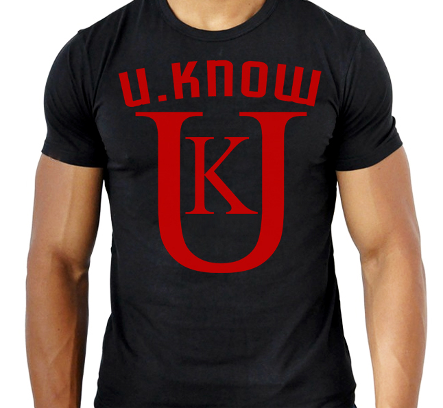 U.Know - Fuerza Noir & Rouge (T-shirt Homme)